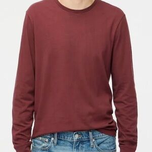 JCrew Essential Men’s Long Sleeve Jersey Tee size Medium